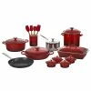Le Creuset 20-Piece Mixed Material Cookware Set | Cerise -Cuisinart Sales Shop rs17185 ms2220 67