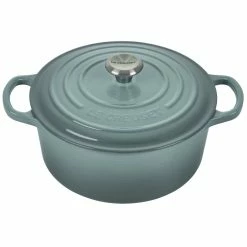 Le Creuset 3.5 Qt. Round Signature Dutch Oven With Stainless Steel Knob| Sea Salt