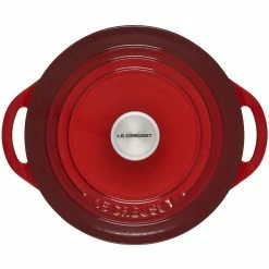 Le Creuset 2.75 Qt. Shallow Round Dutch Oven | Cerise -Cuisinart Sales Shop rs18080 2.75qtshallowrdcerise 3