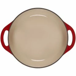 Le Creuset 2.75 Qt. Shallow Round Dutch Oven | Cerise -Cuisinart Sales Shop rs18081 2.75qtshallowrdcerise 4