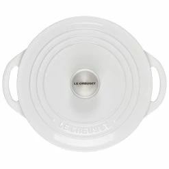 Le Creuset 2.75 Qt. Shallow Round Dutch Oven | White -Cuisinart Sales Shop rs18932 l2545 2216ss 3