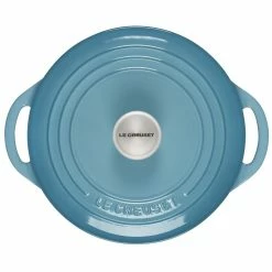 Le Creuset 2.75 Qt. Shallow Round Dutch Oven | Caribbean -Cuisinart Sales Shop rs18936 l2545 2217ss 3