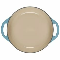 Le Creuset 2.75 Qt. Shallow Round Dutch Oven | Caribbean -Cuisinart Sales Shop rs18937 l2545 2217ss 4