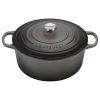 Le Creuset 9 Qt. Round Signature Dutch Oven With Stainless Steel Knob | Oyster Grey 1 Le Creuset 9 Qt. Round Signature Dutch Oven With Stainless Steel Knob | Oyster Grey -Cuisinart Sales Shop rs6776 ls2501 307fss