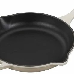 Le Creuset 9" Signature Enameled Cast Iron Skillet | Meringue White