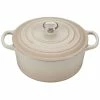 Le Creuset 3.5 Qt. Round Signature Dutch Oven With Stainless Steel Knob | Meringue White 1 Le Creuset 3.5 Qt. Round Signature Dutch Oven With Stainless Steel Knob | Meringue White -Cuisinart Sales Shop rs9079 ls2501 22716ss lpr