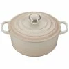 Le Creuset 4.5 Qt. Round Signature Dutch Oven With Stainless Steel Knob | Meringue White -Cuisinart Sales Shop rs9080 ls2501 24716ss lpr