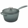 Le Creuset 2.25 Qt. Signature Enameled Cast Iron Saucepan With Stainless Steel Knob | Sea Salt -Cuisinart Sales Shop rs9093 ls2518 18717ss