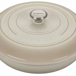 Le Creuset 5 Qt. Signature Enameled Cast Iron Braiser With Stainless Steel Knob | Meringue White
