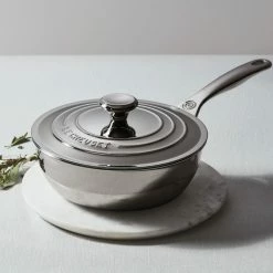 Le Creuset 2 Qt. Stainless Steel Saucier Pan With Lid -Cuisinart Sales Shop saucier2