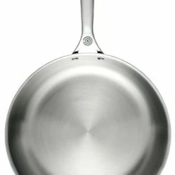 Le Creuset 12.5" Deep Fry Pan With Helper Handle | Stainless Steel -Cuisinart Sales Shop sp2400 32 deep fry pan by le creuset