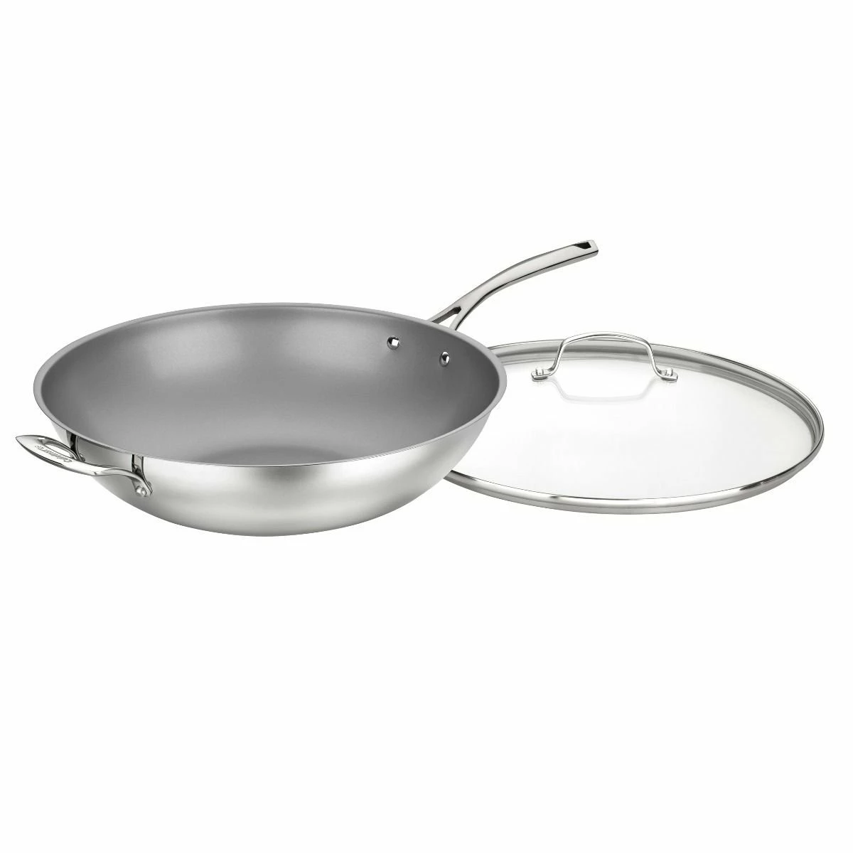 Cuisinart Forever Stainless Nonstick Stir Fry Pan With Helper Handle & Cover | 14" 4 Cuisinart Forever Stainless Nonstick Stir Fry Pan With Helper Handle & Cover | 14" - Image 2