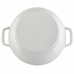 Staub 3.75 Qt. Essential French Oven | White -Cuisinart Sales Shop staub cast iron 4 qt essential f 2