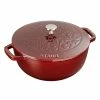 Staub 3.75 Qt Essential French Oven With Lilly Lid | Grenadine -Cuisinart Sales Shop staub lille grenadine 11212487 1