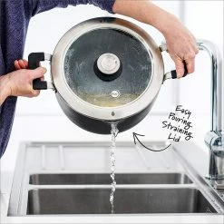 GreenPan Levels 11-Piece Nonstick Stackable Cookware Set -Cuisinart Sales Shop stockpot drain 1