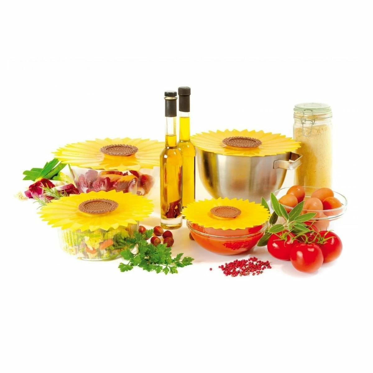 Charles Viancin Silicone Lid | Sunflower Gift Set (Set Of 4) 4 Charles Viancin Silicone Lid | Sunflower Gift Set (Set Of 4) - Image 2
