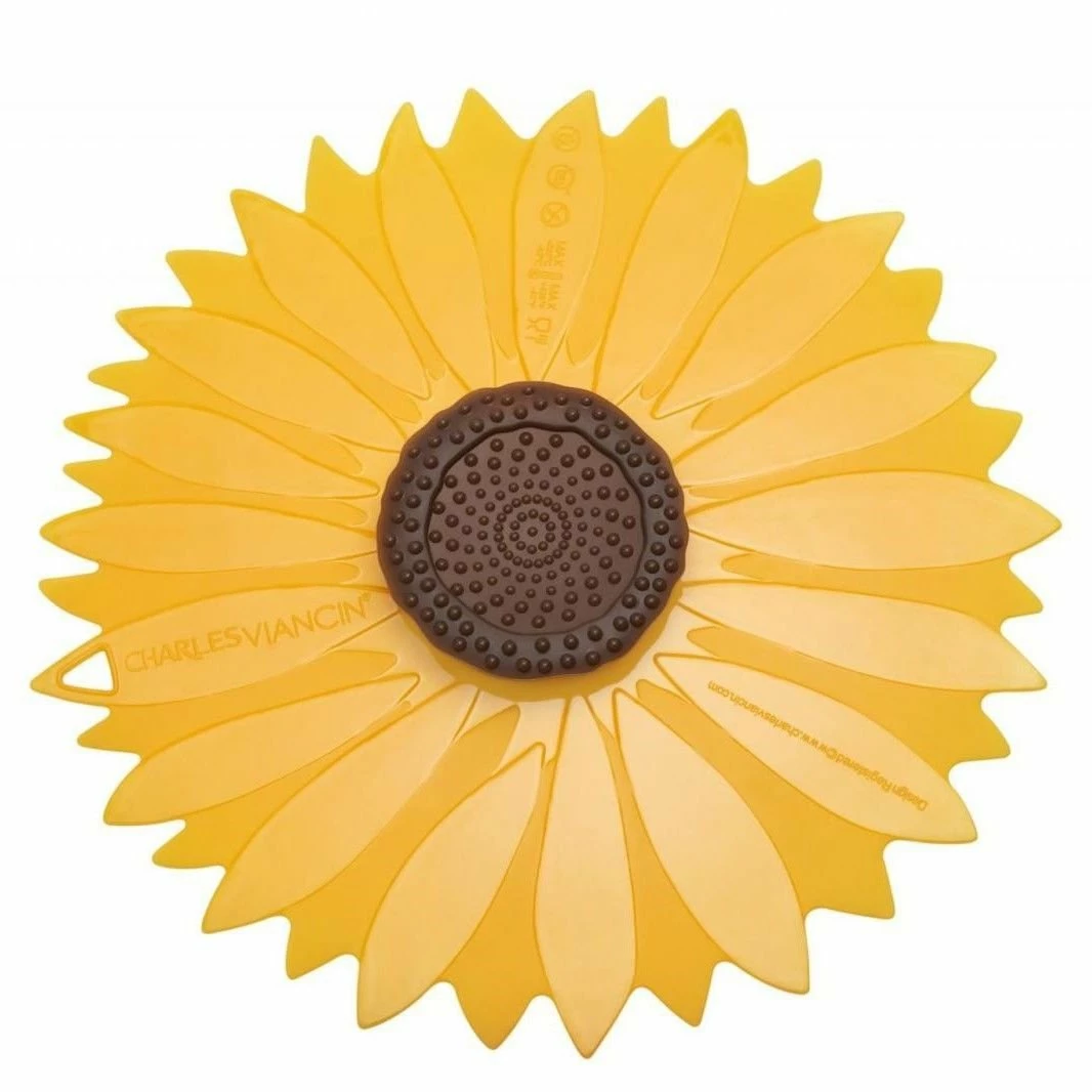 Charles Viancin Silicone Lid | 6" Sunflower 4 Charles Viancin Silicone Lid | 6" Sunflower - Image 2