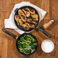 Swiss Diamond | XD 2-Piece Set - Fry Pan Duo ( 9.5" & 11") -Cuisinart Sales Shop swiss diamond lifestyles square 0000 dsc 4153