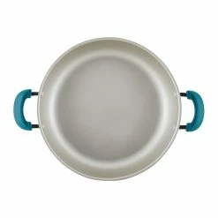 Rachael Ray 8-Piece Enameled Stacking Cookware Set | Teal Shimmer -Cuisinart Sales Shop teal6