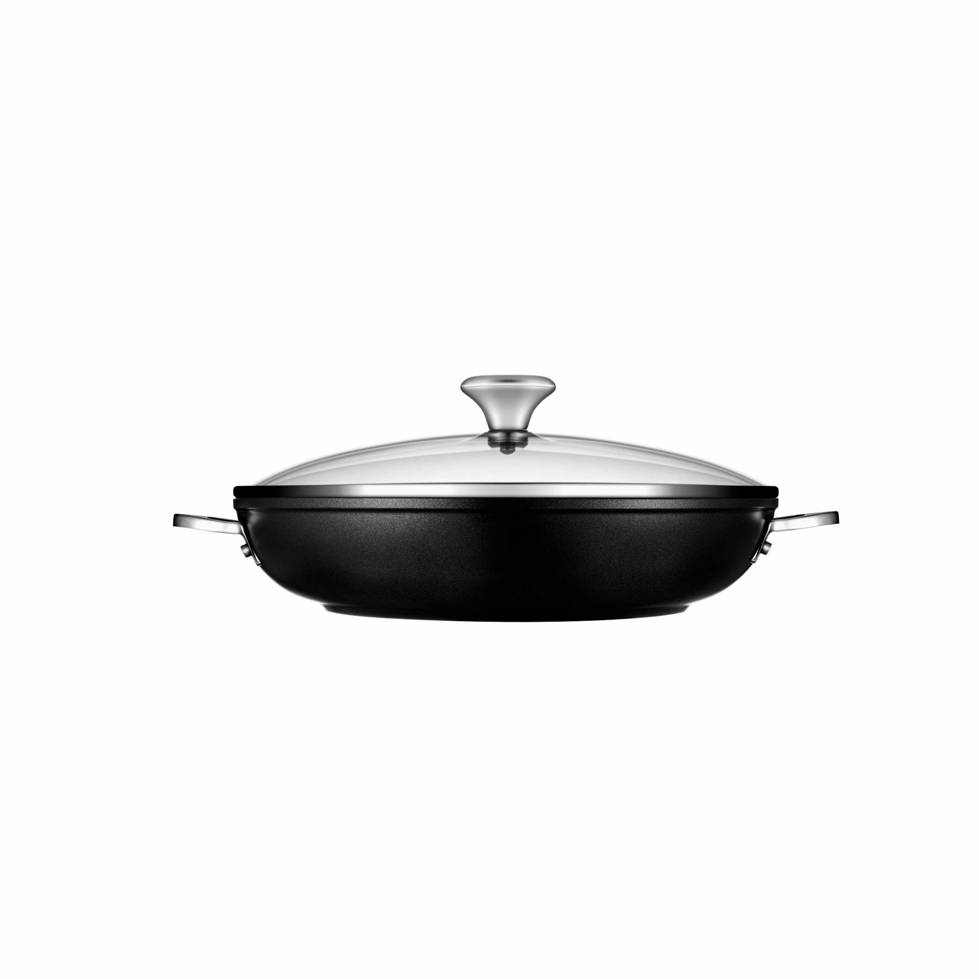 Le Creuset 4 Qt. Shallow Casserole/Braiser With Glass Lid | Toughened Nonstick Pro 4 Le Creuset 4 Qt. Shallow Casserole/Braiser With Glass Lid | Toughened Nonstick Pro - Image 2