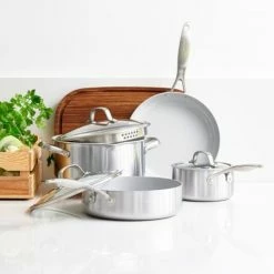 GreenPan Venice Pro Ceramic Non-Stick 7-Piece Cookware Set -Cuisinart Sales Shop venice cc003067 001 2