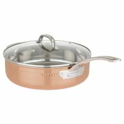 Viking 3 Ply Copper Clad 10 Piece Cookware Set -Cuisinart Sales Shop viking culinary 3 ply copper clad 10 piece cookware set saut pan