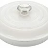 Le Creuset 2.25 Qt. Signature Enameled Cast Iron Braiser With Stainless Steel Knob | White -Cuisinart Sales Shop white main